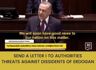 Send a Letter: Senators and Law Enforcement About Threats Against Turkish Citizens
