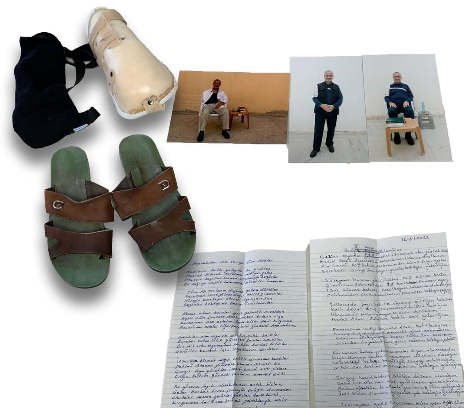 Orhan İnandı’s Arm Brace, Slipper, Photos